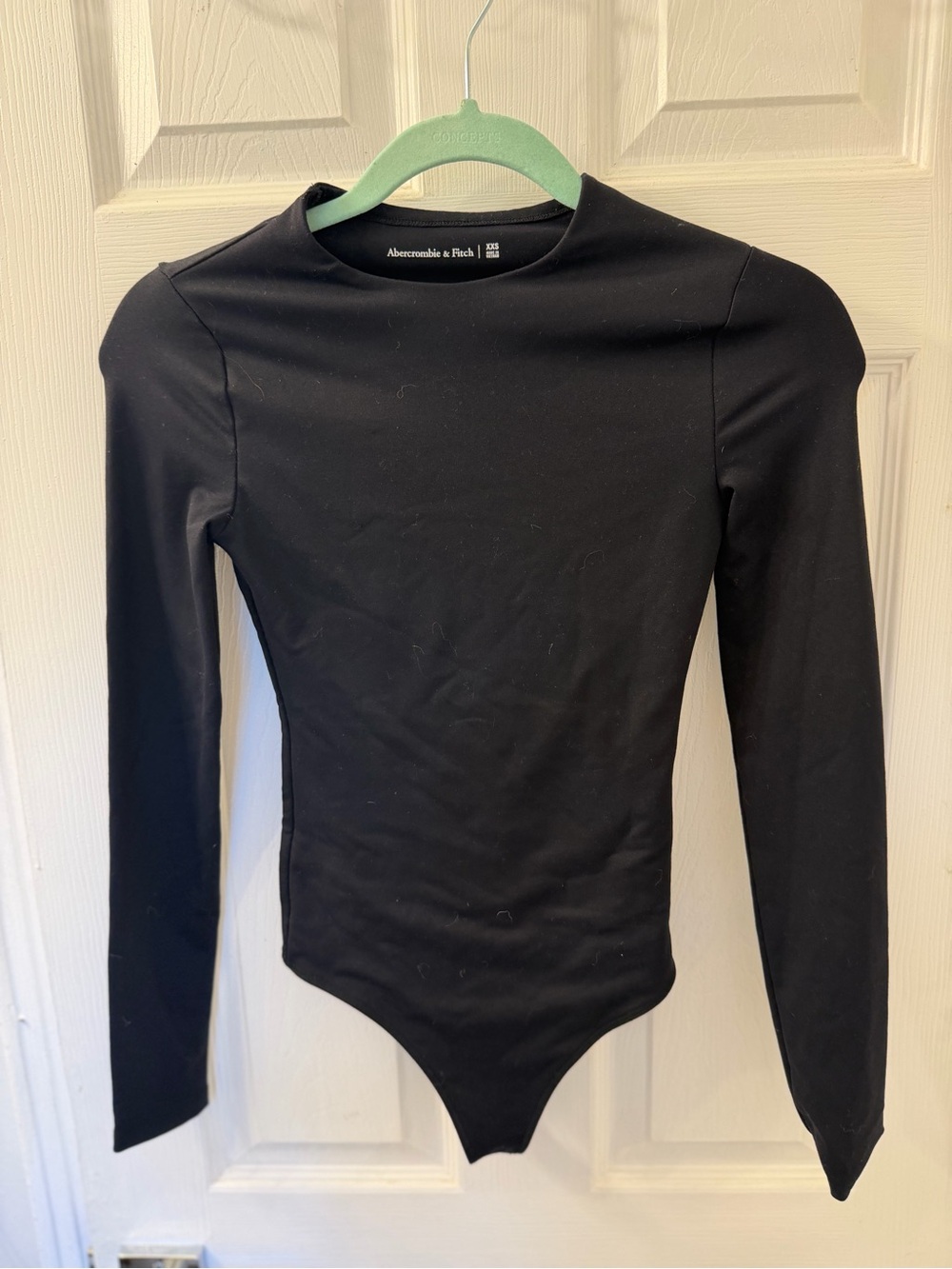 Abercrombie & Fitch Black Long-Sleeve Fitted Bodysuit